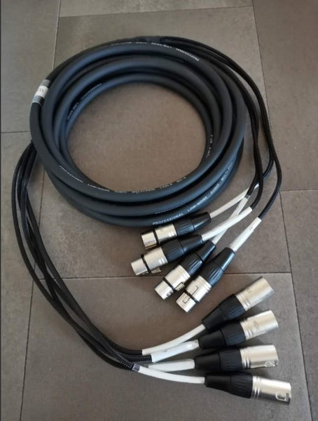 5M 4 Channel XLR Patch Snake Cable Carousel 1