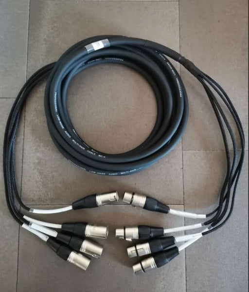 5M 4 Channel XLR Patch Snake Cable Carousel 5