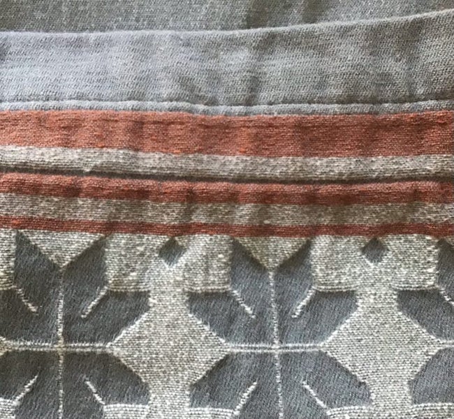 Fabulous Geometric 100% Angora Wool Extra Large Throw Blanket Carousel 17