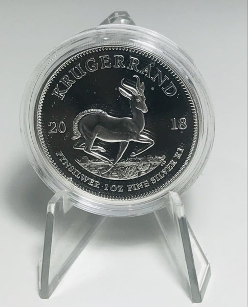 2018 1 OZ SOUTH AFRICA KRUGERRAND PROOF SILVER COIN - No:xxxxx/15000 Carousel 1
