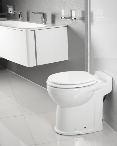 Toilet with Macerator Pump - 240V Powerful 600W pump - Super Efficient on water Carousel 3