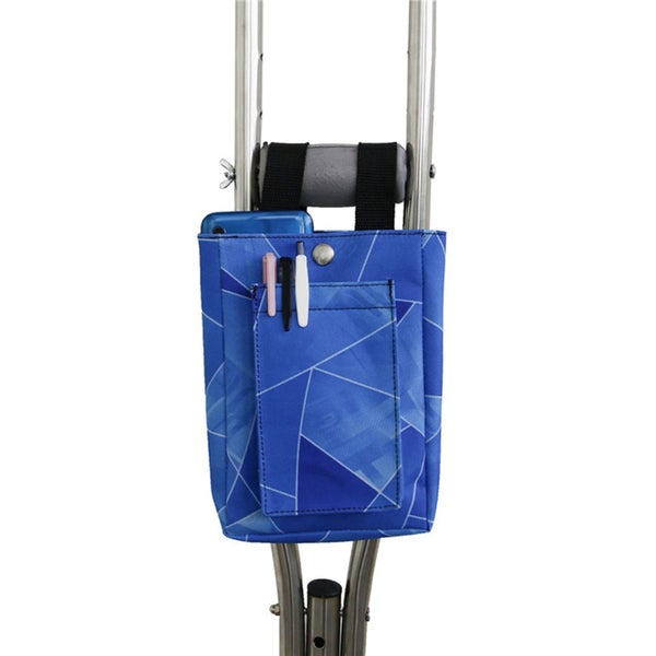 Universal Fitting Crutch Blue Storage Pouch Carousel 1