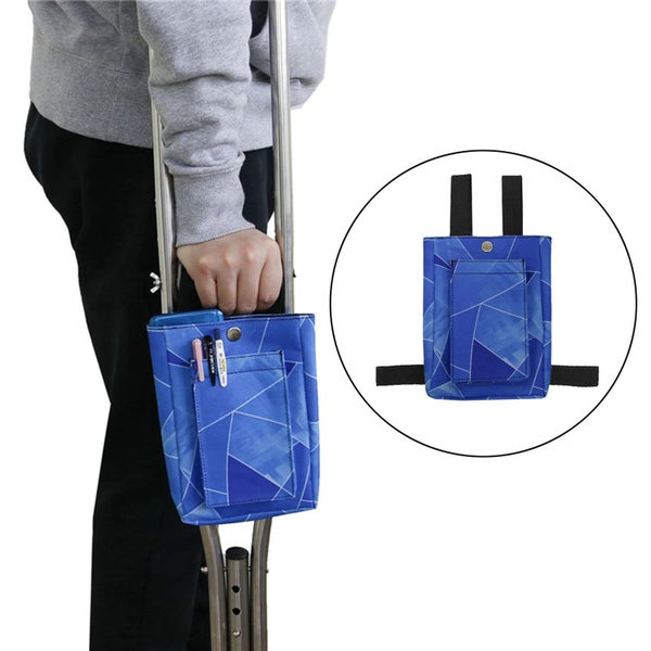 Universal Fitting Crutch Blue Storage Pouch Carousel 2