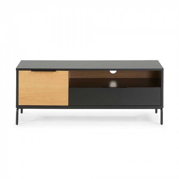 IDIYA MINNESSOTA TV CABINET, BLACK/OAK Carousel 2