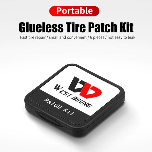 West Biking Pre-Glued 6 Pack Tube Repair Patches Carousel 1