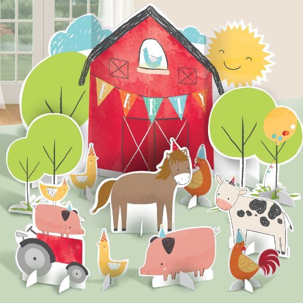 Barnyard Birthday Table Decorating Kit Carousel 1