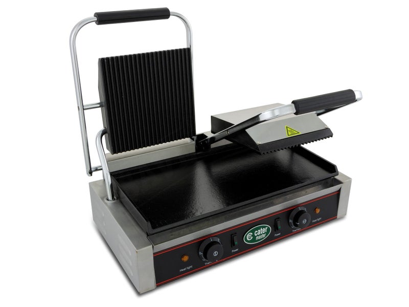 Double Panini Press 3.6kW - Commercial Toasted Sandwich Maker - Griddle Grill Carousel 3