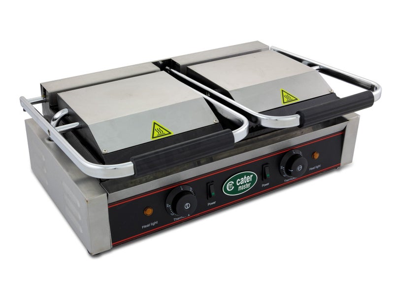 Double Panini Press 3.6kW - Commercial Toasted Sandwich Maker - Griddle Grill Carousel 2