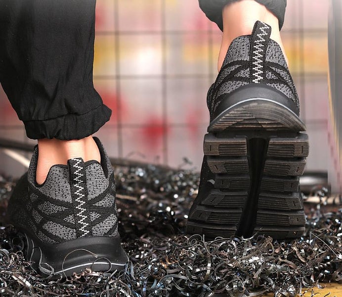 Steel Toe Work Shoes Anti Piercing Lightweight Sneakers Hiking Shoes Size 6 - 12 Carousel 2