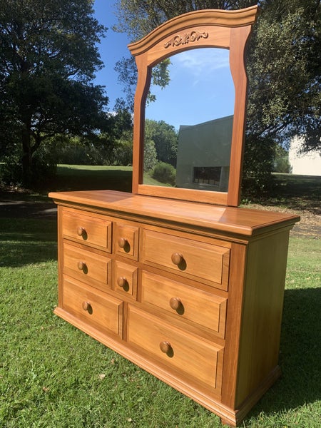 ~~~~~Absolutely stunning Sorenmobler solid heart rimu dresser- FULLY RESTORED~~~ Carousel 1