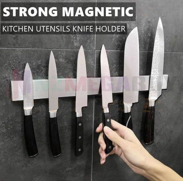Magnetic Wall Mount Knife Storage Holder Utensil Rack Shelf Kitchen Chef *40CM Carousel 2