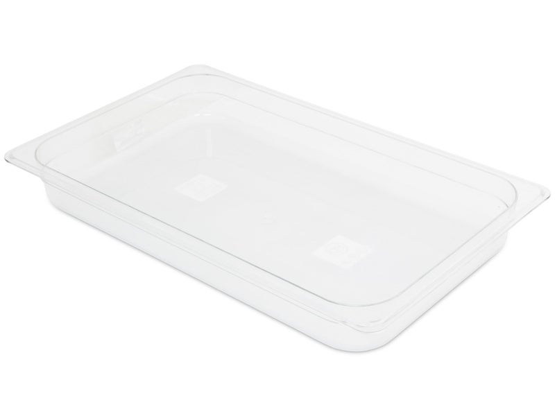 1/1GN 65mm Gastronorm Pan - Clear Polycarbonate - Food Grade Carousel 1