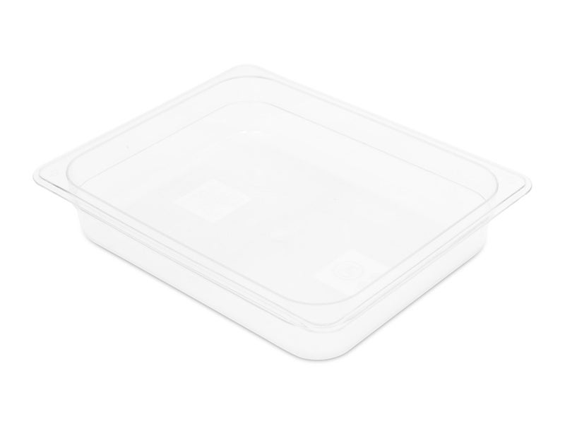 1/2GN 65mm Gastronorm Pan - Clear Polycarbonate - Food Grade Carousel 1