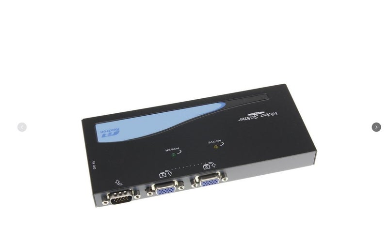 REXTRON 2 Port VGA Splitter VIDEO Splitter for Security Camera System VSA12 Carousel 1