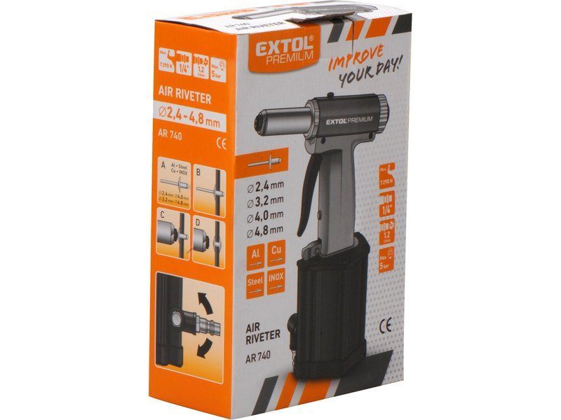 EXTOL Pneumatic Rivet Gun Carousel 2