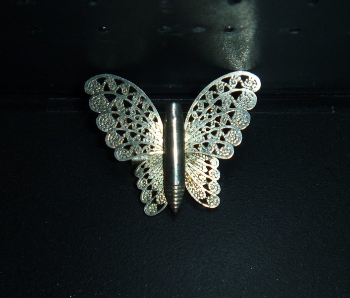 SILVER BUTTERFLY BROOCH Carousel 2