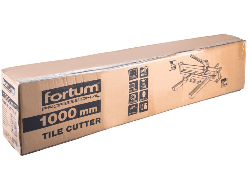 FORTUM Professional Tile Cutter 1000mm,Steel Base-plate Oil Pump-tank. Carousel 6