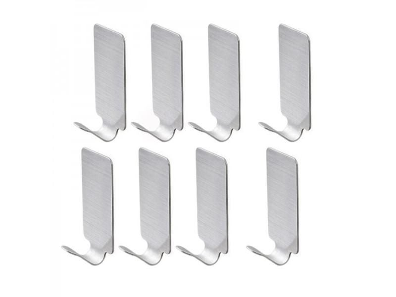 Basupply 8Pcs/lot Stainless Steel Towel Bathroom Hook Kitchenware Hook Hat Bag Carousel 1