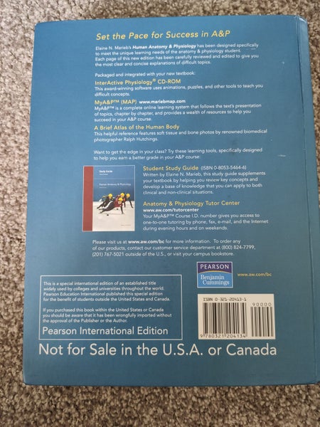 Human Anatomy & Physiology Sixth edition (international) Carousel 7