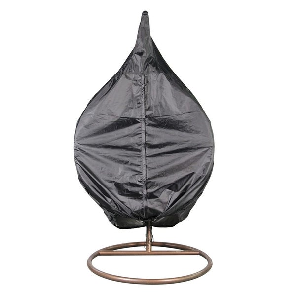Egg Swing Chair Cover - Black Rain Cover, With Zip & String Pull Cord Carousel 2