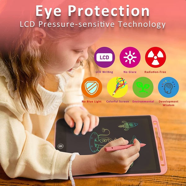 10.5 Inch LCD Electronic Drawing Doodle Board-Pink Carousel 2