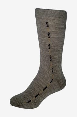 Fine Pattern Merino Wool Dress Sock NZNC Carousel 2
