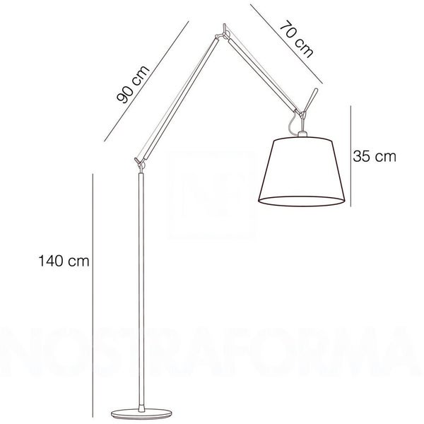 MEGA FLOOR LAMP- Chrome Carousel 2