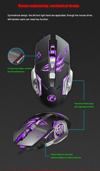 iMiCE A8 6 Keys Programing Gaming Mouse Carousel 7
