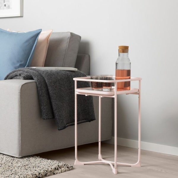 Pink Square Metal Side Table 32.5x32.5x54cm Camping Home - Brand New NZ Stock Carousel 9
