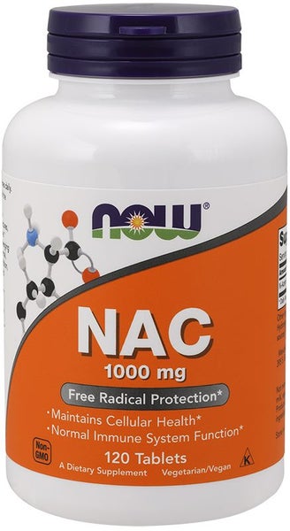 Now Foods NAC N-Acetyl Cysteine 1000mg 120 Tablets | HealthPorter NZ Carousel 1