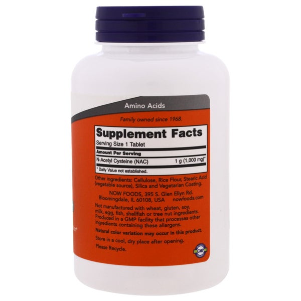 Now Foods NAC N-Acetyl Cysteine 1000mg 120 Tablets | HealthPorter NZ Carousel 2