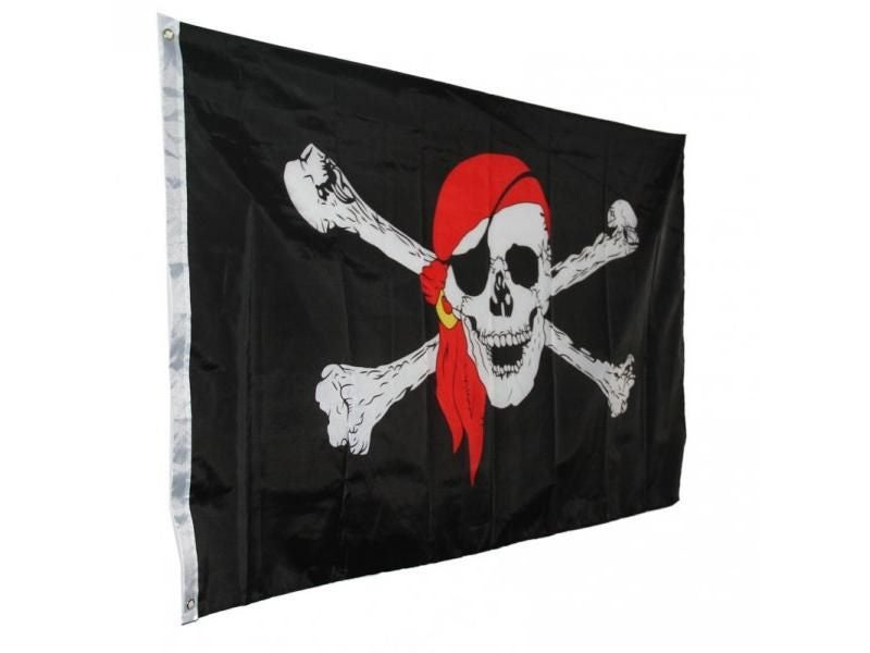 Huge 3x5 FT Skull Crossbones Jolly Roger Pirate Flags With Grommets Decoration Carousel 2