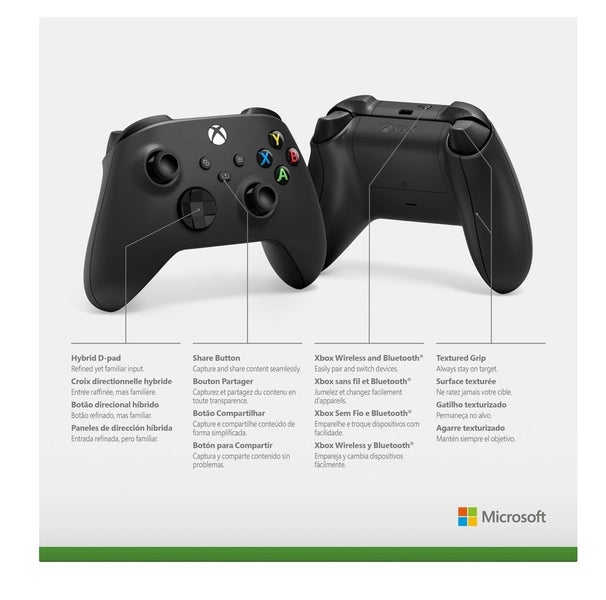 Xbox Wireless Controller - Carbon Black (PC, Xbox Series X, Xbox One) Carousel 4