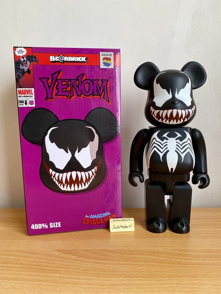 Medicom Toy BE@RBRICK Venom 400% Marvel BearBrick spiderman ironman Carousel 1