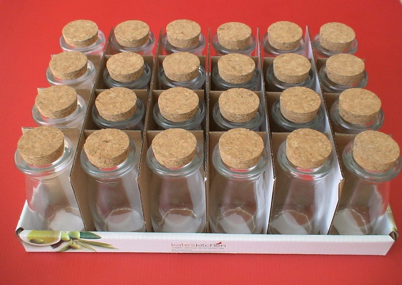 Kates Kitchen Glass Bottle / Jar with Cork lid 100ml - kates kitchen Carousel 2