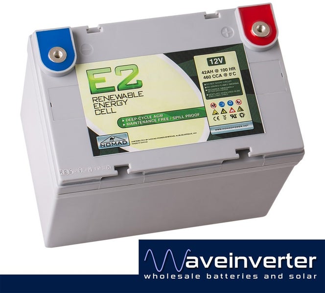 12V 42AH NOMAD E2 DEEPCYCLE BATTERY 5Yr WARRANTY - SKU: NMBT04 Carousel 1