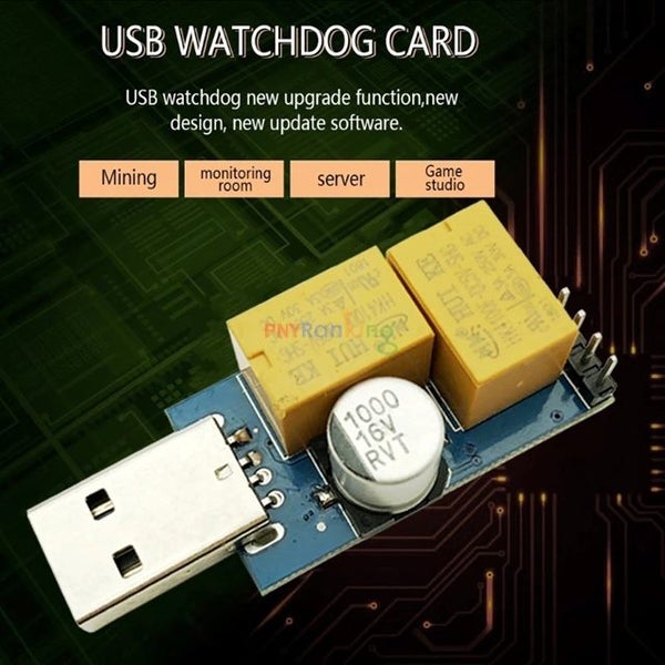 USB Watchdog Computer Automatic Restart Blue Screen Mining Rig for BTC ETC Miner Carousel 1