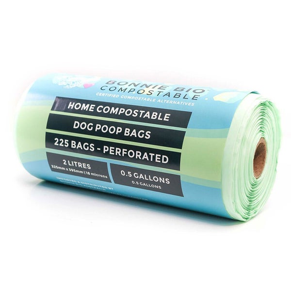 225PK Bonnie Bio Compostable 2L Dog Poop Poo Waste Clean Up Bags Green Eco Carousel 1