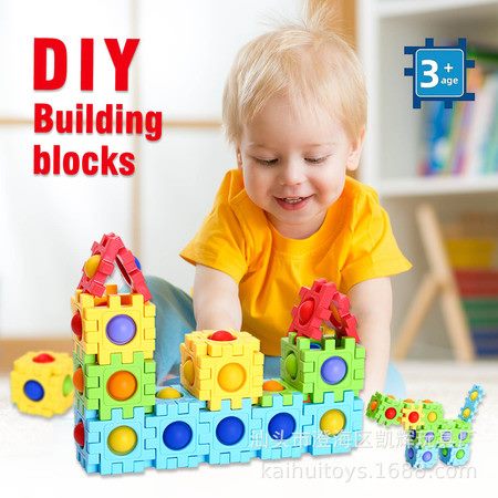 24 PCS Push Pop Bubble Sensory Fidget Toy Set with Simple Dimple 2in1 Puzzle Bui Carousel 1