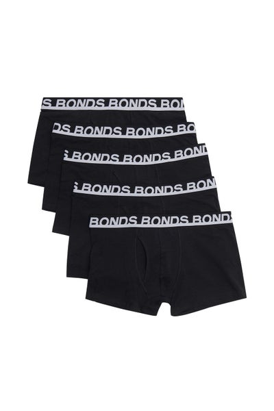 20 X Bonds Mens Everyday Trunks Underwear Black Carousel 1