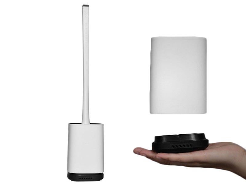 White Flexible Toilet Brush with Not Water Leaking Ventilation Slots Base Carousel 1