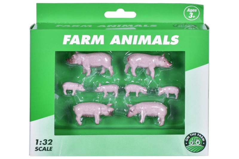 Farm Animals 4pc Pigs & Piglets 1:32sc Carousel 1
