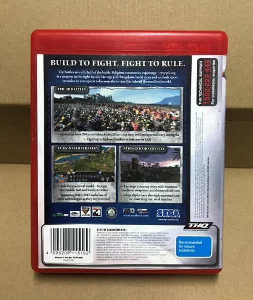 Medieval II Total War PC Game NEW / UNUSED Carousel 2