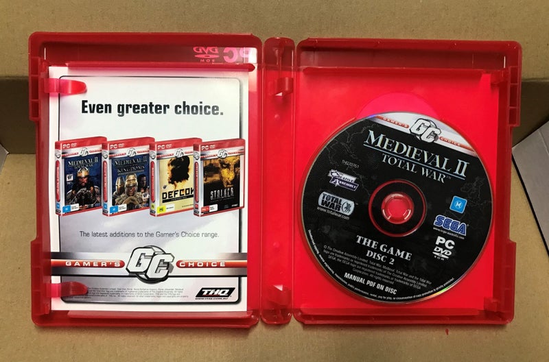 Medieval II Total War PC Game NEW / UNUSED Carousel 7