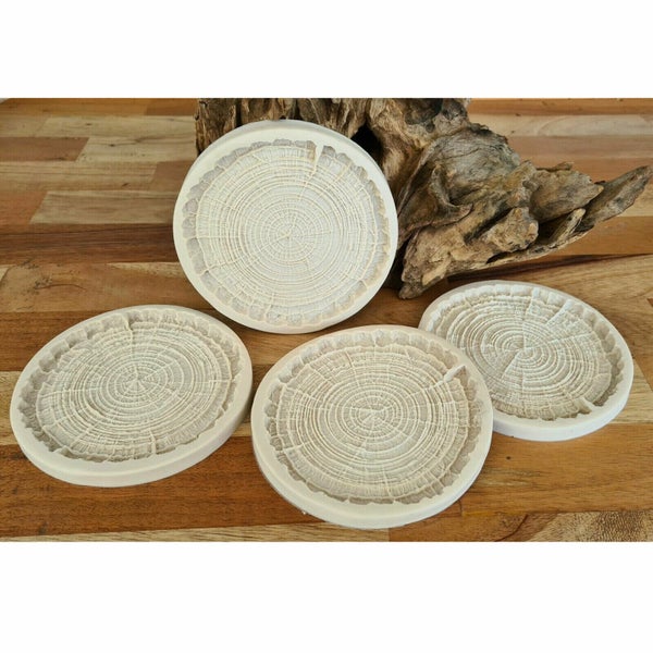 Set Of Four Tree Ring Silicone Coaster Mold AU Cup Tray Mould DIY Making Tools Carousel 2