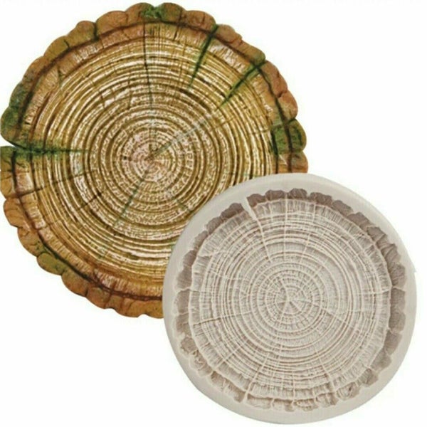 Set Of Four Tree Ring Silicone Coaster Mold AU Cup Tray Mould DIY Making Tools Carousel 6