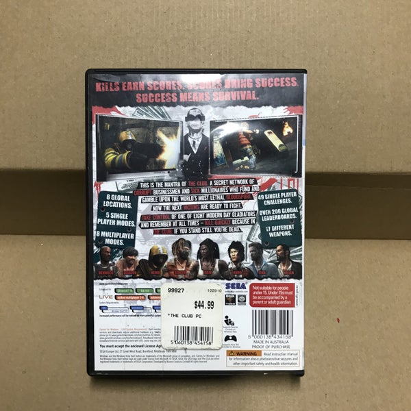 The Club PC Game For Windows. NEW . UNUSED Carousel 2