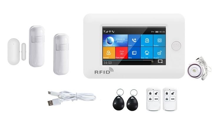 Wireless home security alarm system 4G GSM Wifi APP Smarl Life and Tuya Carousel 1