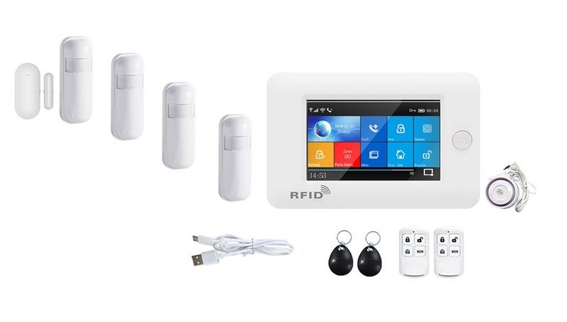 Wireless home security alarm system 4 PIR motion sensors Carousel 1