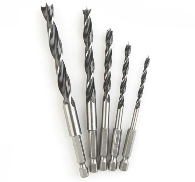 4/5/6/8/10mm Tapered Countersink Twist Drill Bits Hex Shank 5PCS Carousel 2